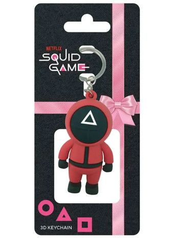 Squid Game 3D Rubber Triangle Guard 6 cm