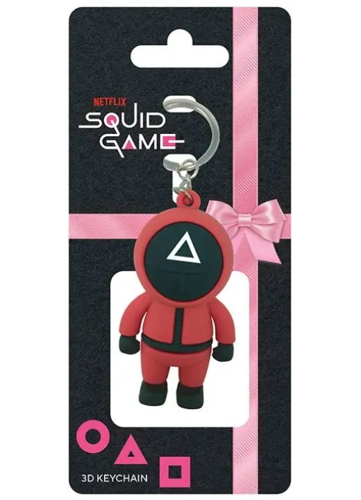 Squid Game 3D Rubber Triangle Guard 6 cm
