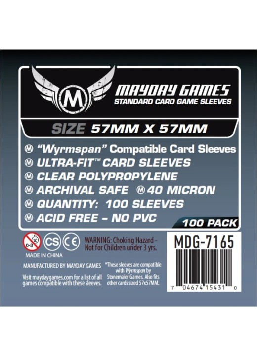 Wyrmspan Compatible Sleeves (57x57 mm)