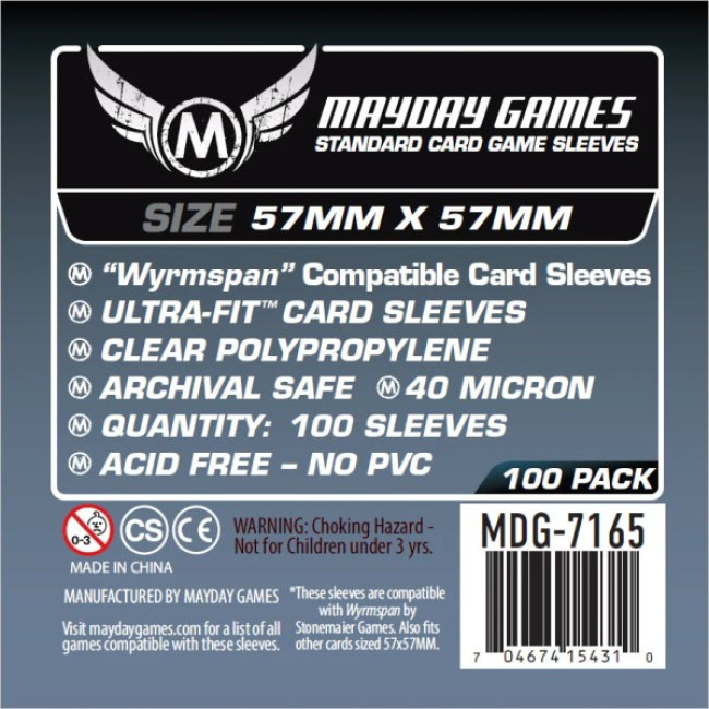 Wyrmspan Compatible Sleeves (57x57 mm)