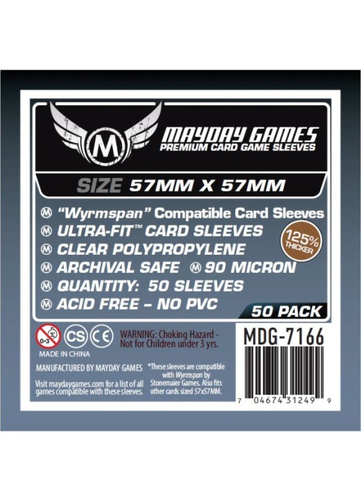 Premium Wyrmspan Compatible Sleeves (57x57 mm)
