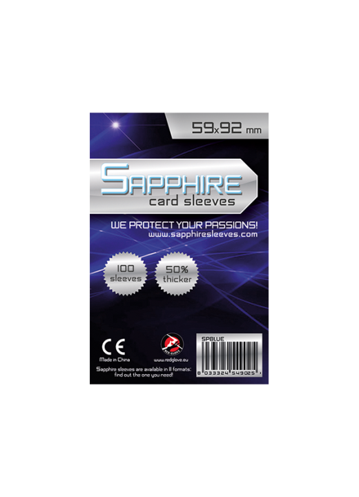 Sapphire Sleeves (59x92 mm)