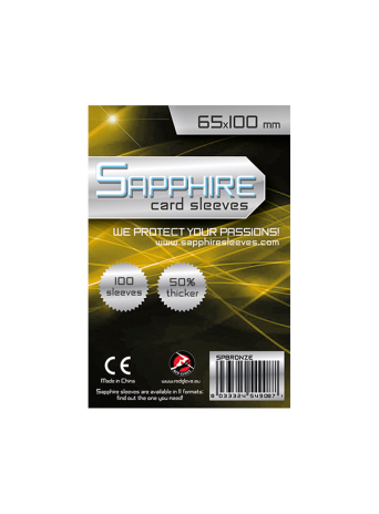 Sapphire Sleeves (65x100 mm)