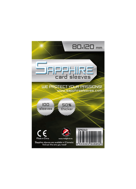 Sapphire Sleeves (80x120 mm)