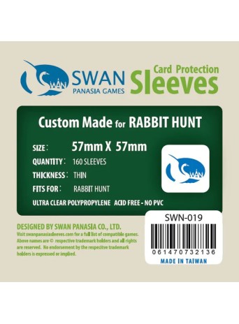 Swan Sleeves (57mm X 57mm)